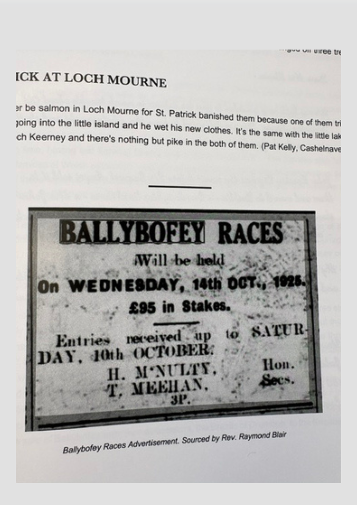 Ballybofey, Stranorlar & District Historical Society Annual (Vol 12)